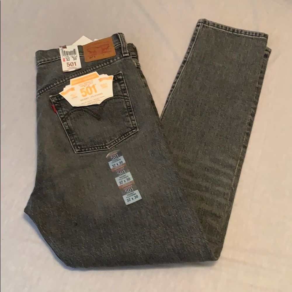 Levis 501 skinny jeans size 32 x 30